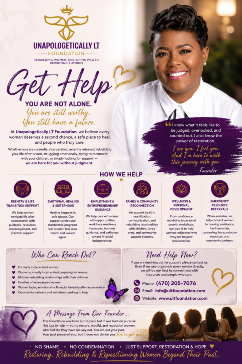 Get Help — You Are Not Alone. Unapologetically LT Foundation